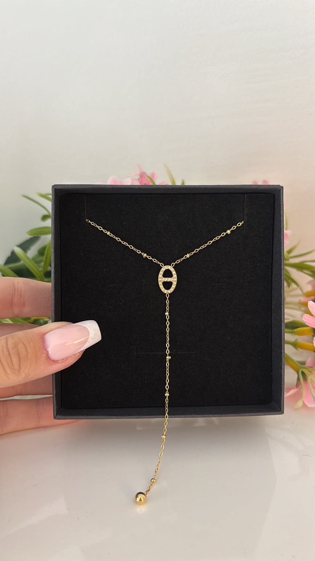 Collier cafea gold