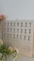 Charm Lettre strass Silver
