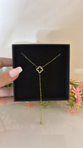 Collier Flower gold long