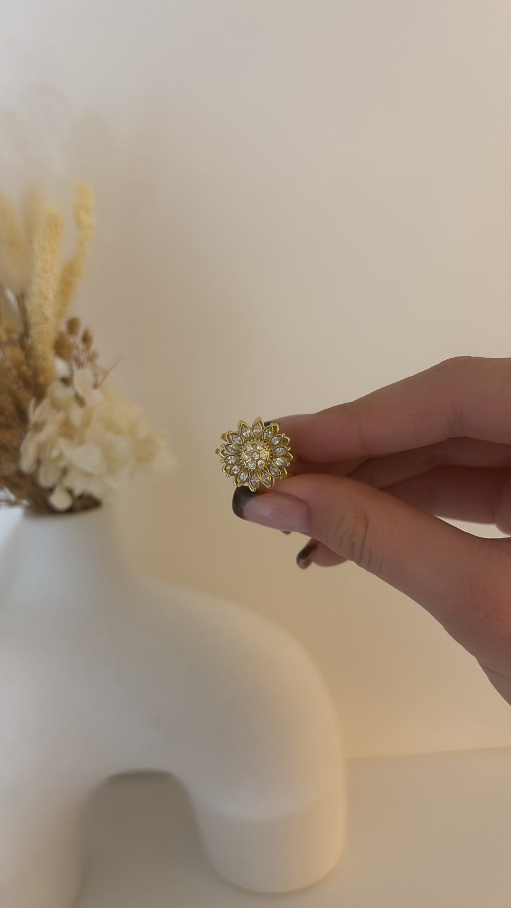 Bague Anti stress Flora Gold