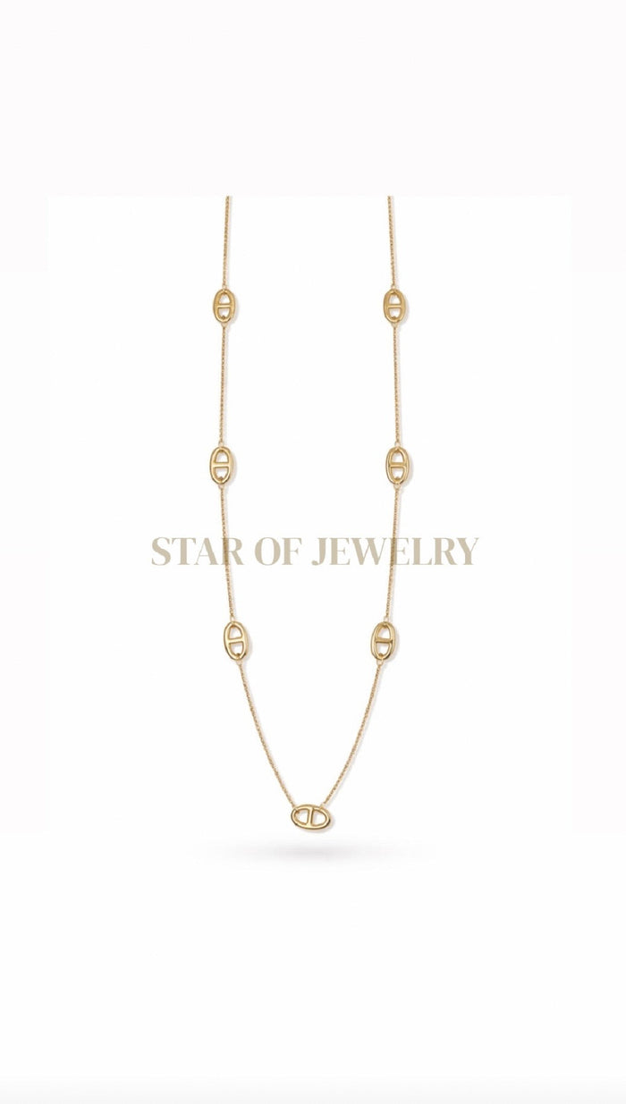Sautoir maille marine gold
