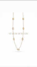 Sautoir maille marine gold
