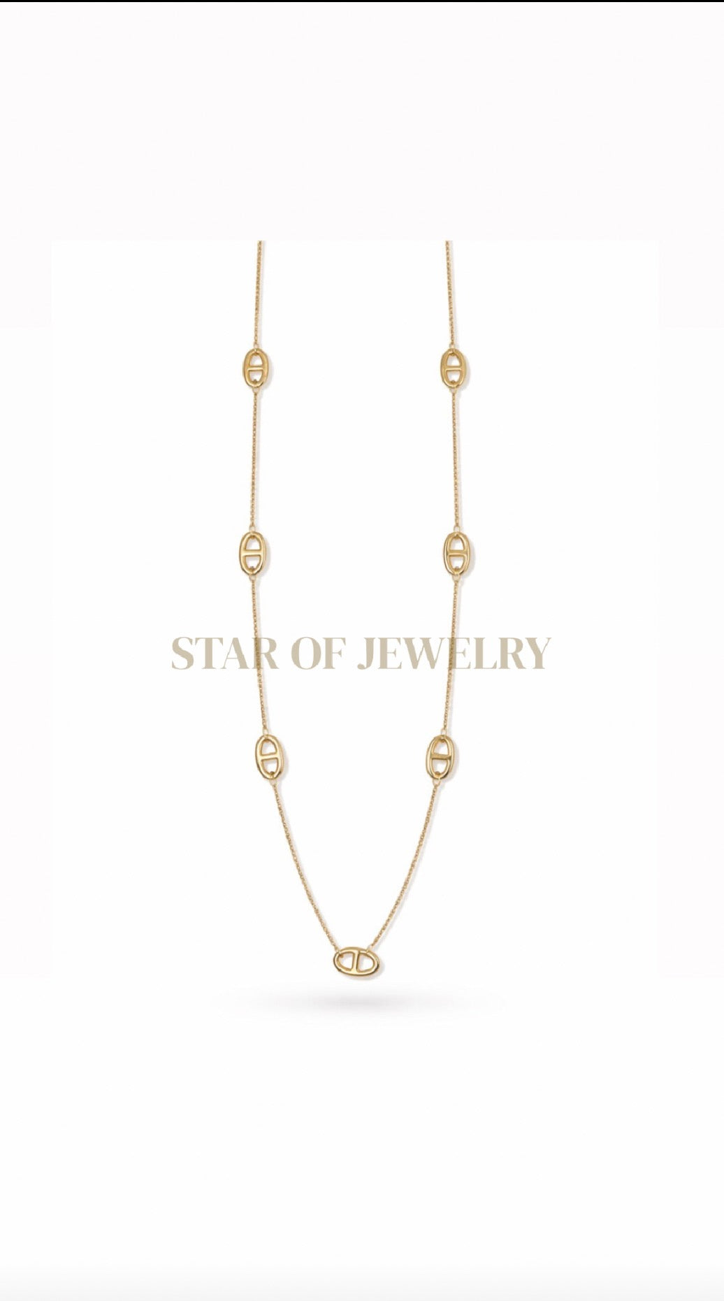 Sautoir maille marine gold