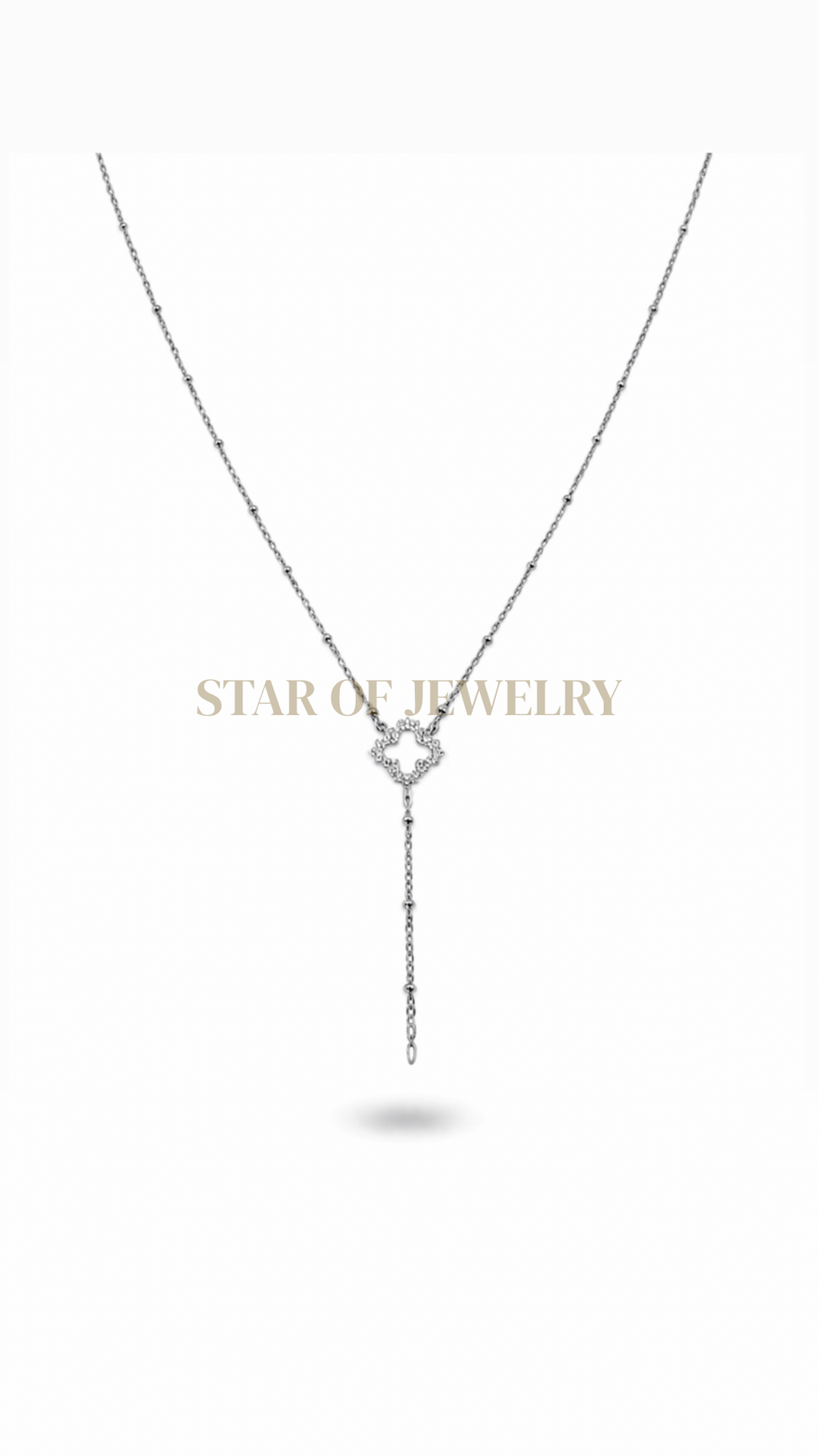 Collier baby Flower Silver