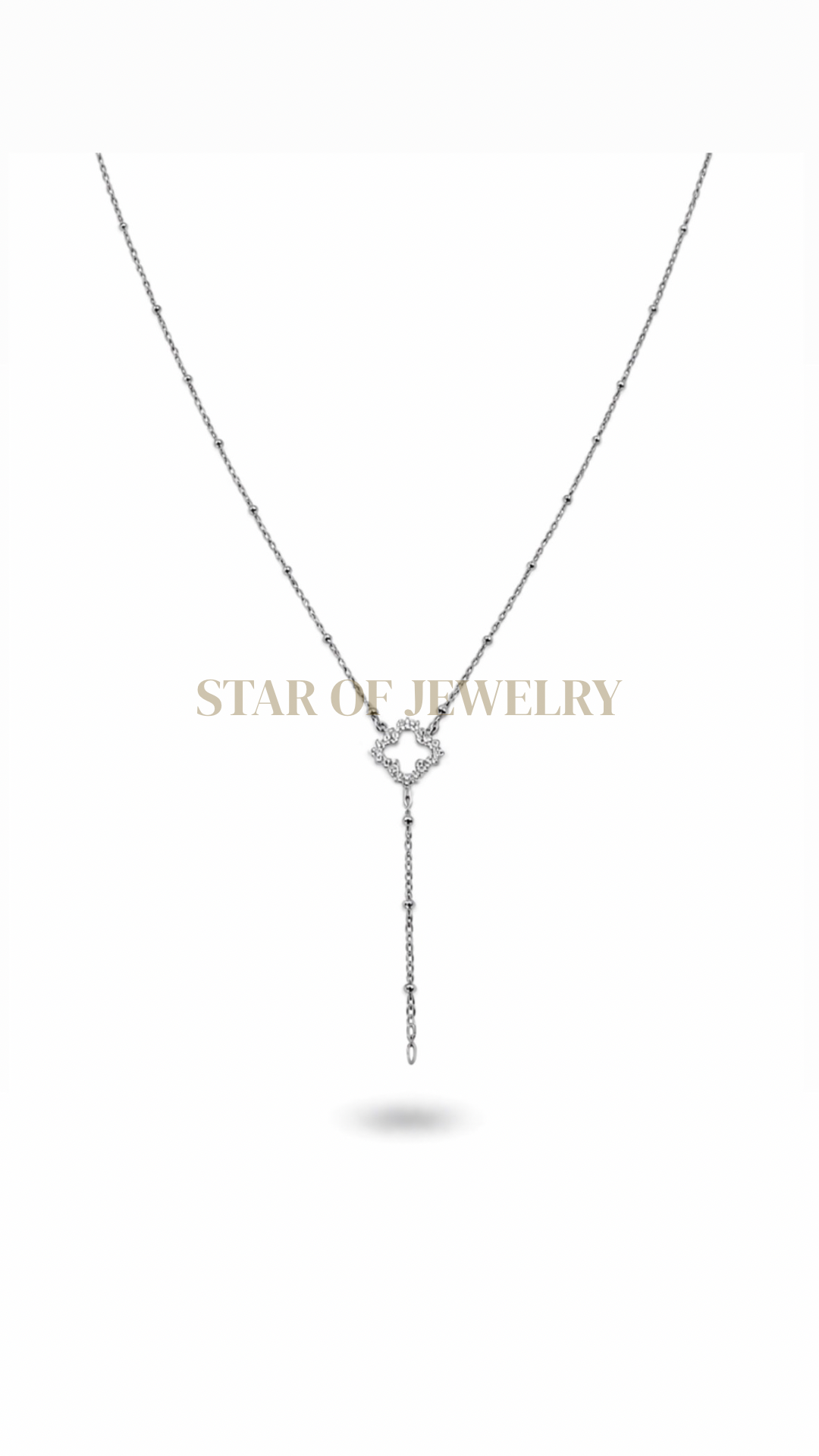Collier baby Flower Silver